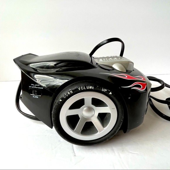 Hot Wheels by Emerson Snore Slammer Clock Radio Engine Sounds Alarm Clock - Picture 3 of 8